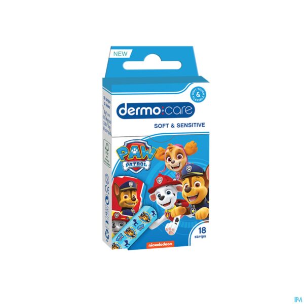 Packshot Dermo Care Soft&sens. Paw Patrol Pleist. Strips 18