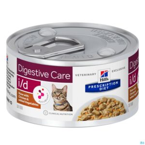 Packshot Hills Prescrip. Diet Feline I/d Chick.veg.stew82g