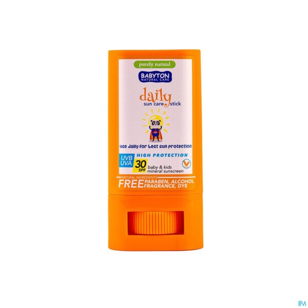 Packshot Babyton Natuurlijke Minerale Zonnecreme Stick 20g