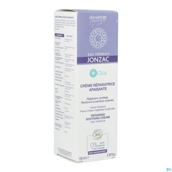 Packshot Jonzac Cica Bio Herstellende Creme Z/parfum 100ml Packshot Jonzac Cica Bio Herstellende Creme Z/parfum 100ml