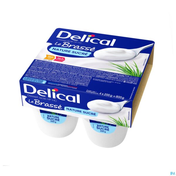 Packshot Delical Le Brasse Natuur 4x200g
