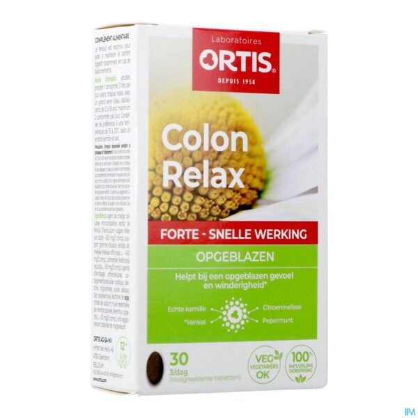 Packshot Ortis Colon Relax Forte Tabl 2x15