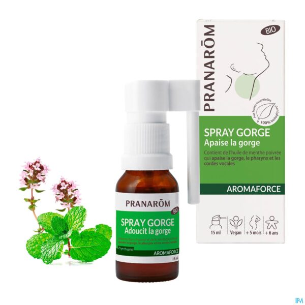 Lifestyle_image Pranarom Aromaforce Verzacht. Keelspray Bio 15ml