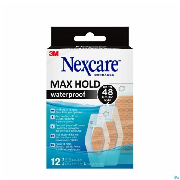 Packshot Nexcare 3m Maxhold Wtp Assortiment 3 Maten 12
