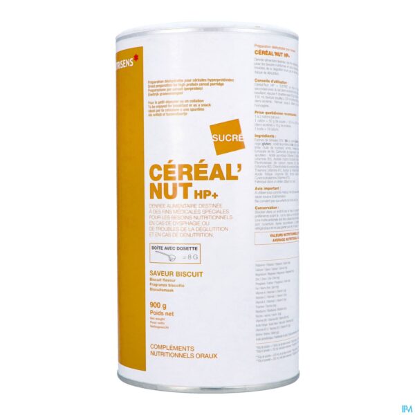 Packshot Nutrisens Cereal'nut Hp+ Pot Koekjes 900g Packshot Nutrisens Cereal'nut Hp+ Pot Koekjes 900g