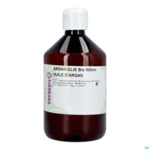 Packshot Sjankara Argan Plant. Olie Bio 500ml