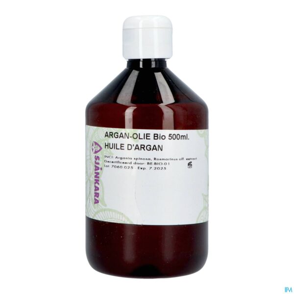 Packshot Sjankara Argan Plant. Olie Bio 500ml
