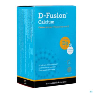 Packshot D-fusion Calcium 500/1000 Kauwtabl 60