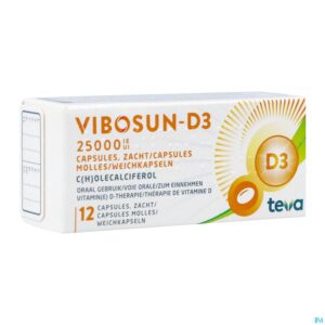 Packshot Vibosun-d3 25000ie Zachte Caps 12
