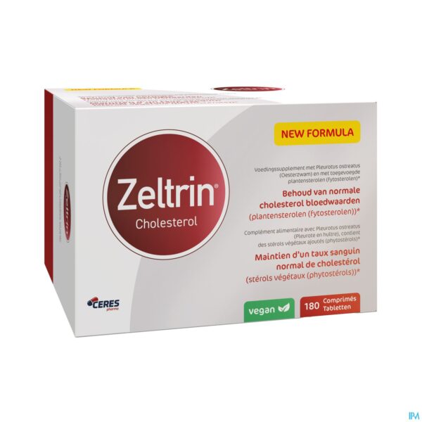 Packshot Zeltrin Cholesterol Tabl 180 Packshot Zeltrin Cholesterol Tabl 180