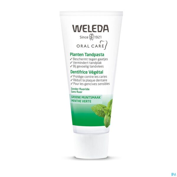 Packshot Weleda Tandpasta Planten Tube 75ml