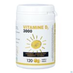 Packshot Soria Vitamine D 3000iu Parels 120