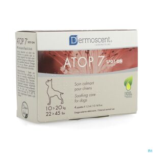 Packshot Dermoscent Atop 7 Spot On Hond 10-20kg 4x1,2ml