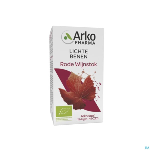 Packshot Arkocaps Rode Wijnstok Bio Caps 45 Nf