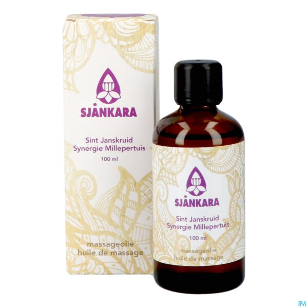 Productshot Sjankara Sint-janskruid Synergie Massageolie 100ml