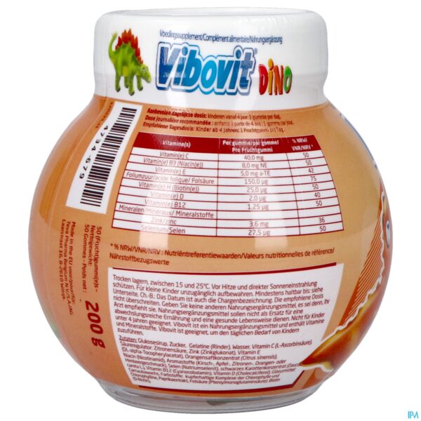 Packshot Vibovit Junior 4+ Dino Gummies 50