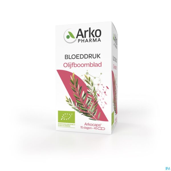 Packshot Arkocaps Olijfboom Bio Caps 45 Nf