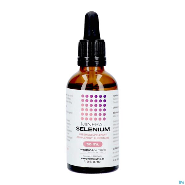 Packshot Mineral Selenium Druppels 50ml Pharmanutrics Packshot Mineral Selenium Druppels 50ml Pharmanutrics