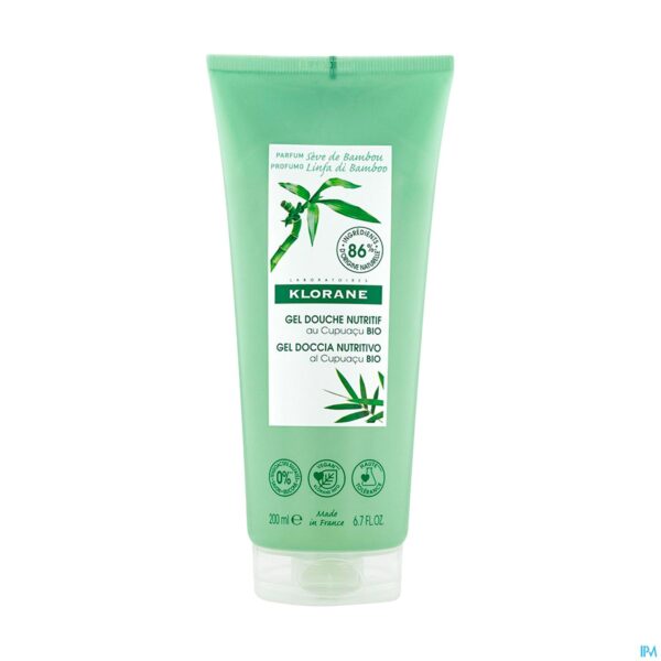Packshot Klorane Lichaam Douchegel Seve Bamboe 200ml Nf
