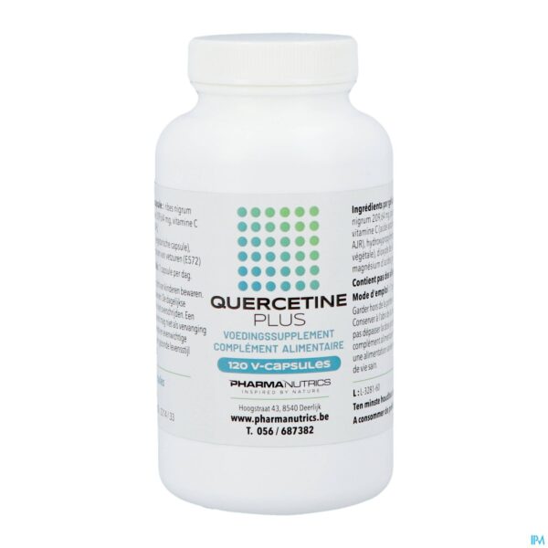 Packshot Quercetine Plus V-caps 120 Pharmanutrics