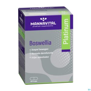 Packshot Mannavital Boswellia Platinum V-caps 60