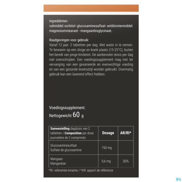 Packshot Glucosamine-ixx Tabl 60