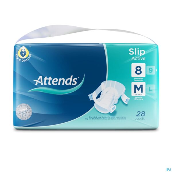 Packshot Attends Slip Active 8m 28 Packshot Attends Slip Active 8m 28