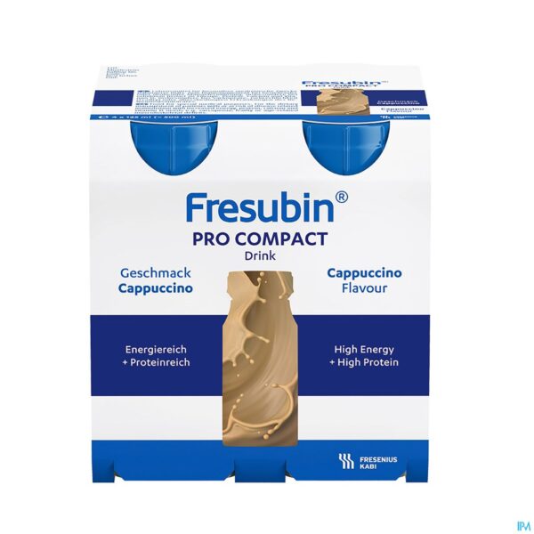 Packshot Fresubin Pro Compact Cappuccino 4x125ml