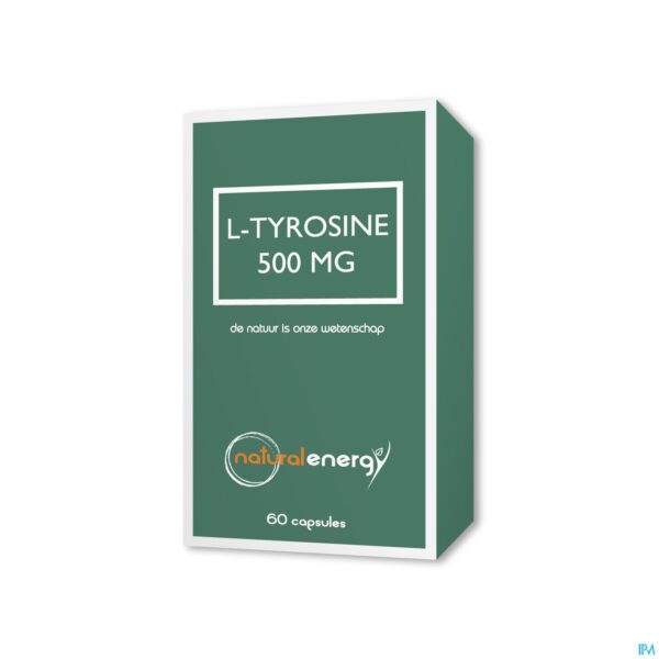 Packshot Natural Energy l-tyrosine 500mg Caps 60