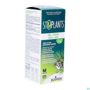 Packshot Stoplants Neus/keel/bronchien Siroop 150ml Boiron
