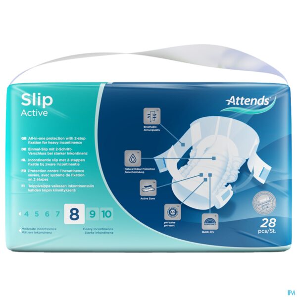 Packshot Attends Slip Active 8m 28