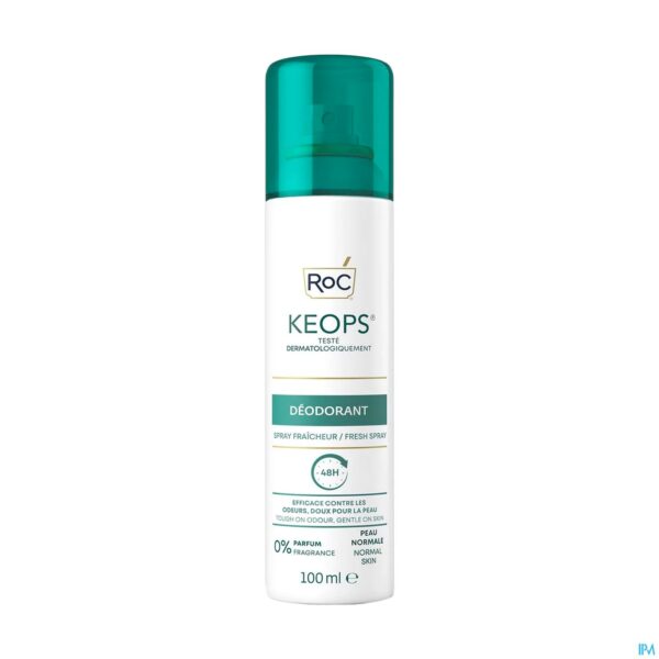 Packshot Roc Keops Deo Fresh Spray Fl 100ml