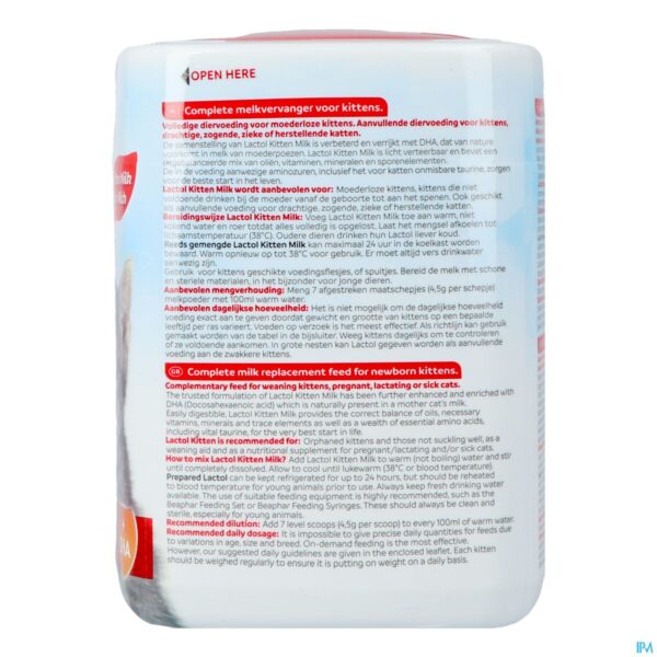Packshot Beaphar Lactol Kitten Milk 500g