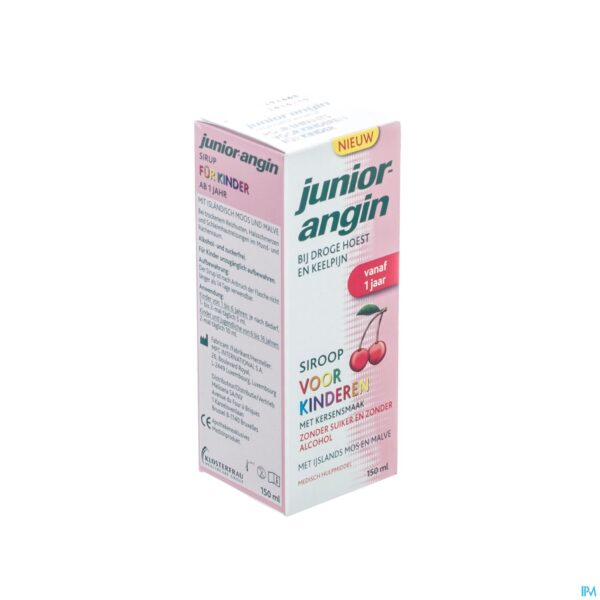 Packshot Junior Angin Siroop 150ml