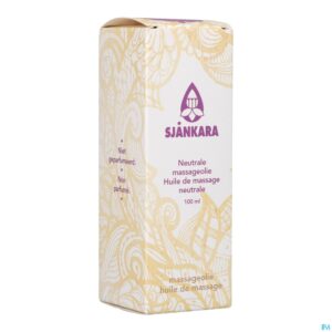 Packshot Sjankara Massageolie Neutraal 100ml