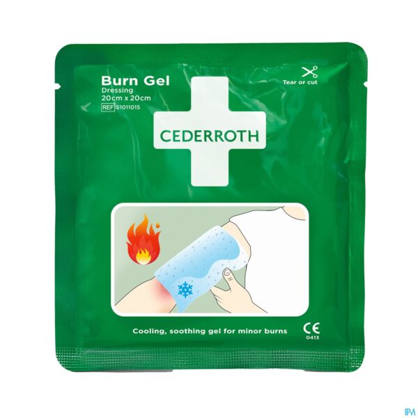 Packshot Cederroth Burn Gel Compres 20x20cm 51011015 Packshot Cederroth Burn Gel Compres 20x20cm 51011015