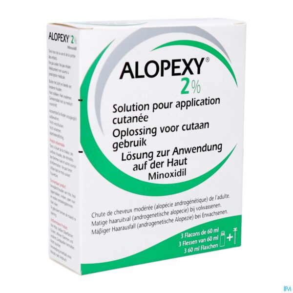 Packshot Alopexy 2 % Opl Cutaan Gebruik Fl Pipet 3x60ml