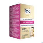 Packshot Roc Retinol Correx.line Smooth.night Serum Caps 30