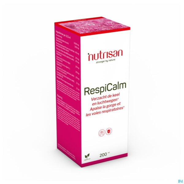 Packshot Respicalm Siroop 200ml Nutrisan