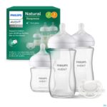 Productshot Philips Avent Natural 3.0 Start.set Zuigfles Glas3