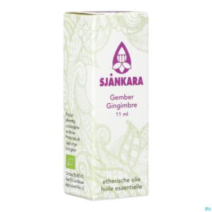 Packshot Sjankara Gember Ess. Olie Bio 11ml