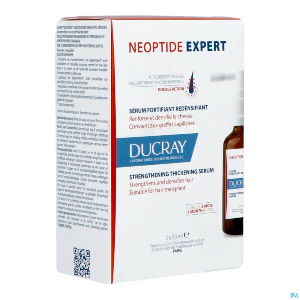 Packshot Ducray Anaphase Neoptide Exp.serum Haardens.2x50ml