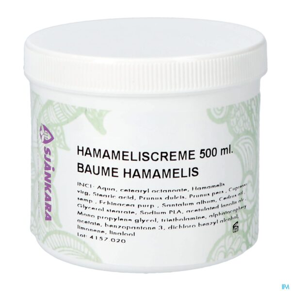 Packshot Sjankara Hamameliscreme 500ml