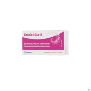 Packshot Emdodiar 5 Aanvullend Diervoed. Hond&kat Comp 100