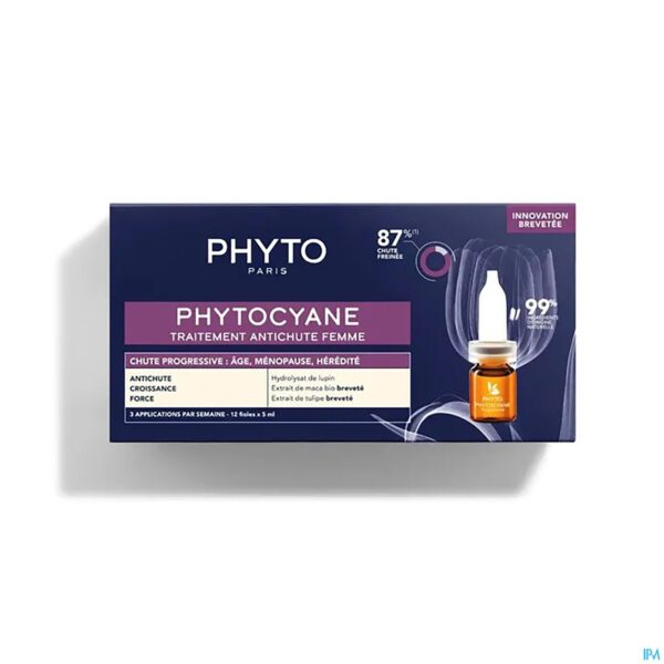 Packshot Phytocyane Traitement Chute Progressive Amp 12x5ml