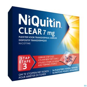 Packshot Niquitin Clear Patches 14 X 7mg