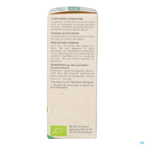 Packshot Herbalgem Frambozenstruik Bio Spray 15ml