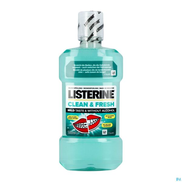 Packshot Listerine Clean & Fresh 500ml Nf Packshot Listerine Clean & Fresh 500ml Nf