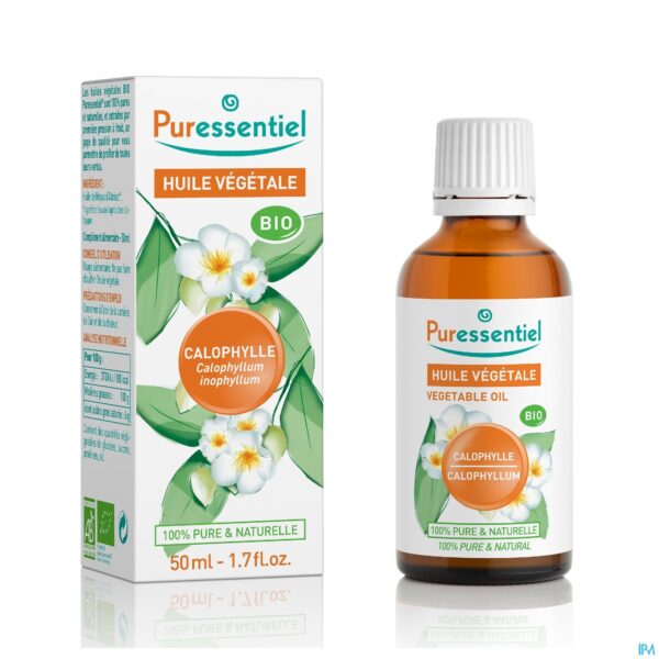 Productshot Puressentiel Plant. Olie Bio Calophylle 50ml