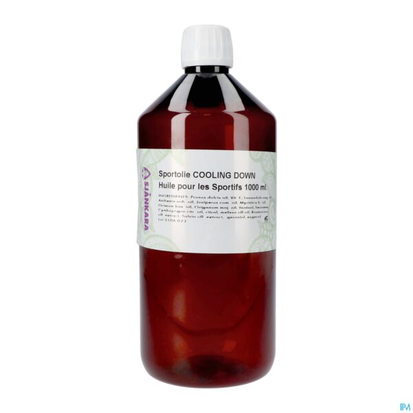 Packshot Sjankara Cooling Down Massageolie 1000ml